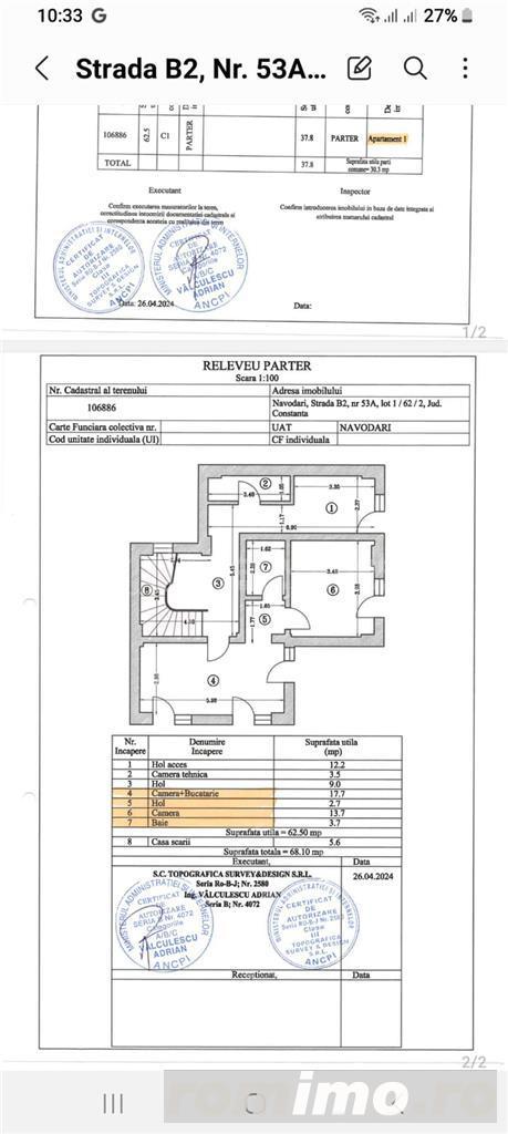 Bloc 5 Apartamente  Navodari  Prima linie la mare