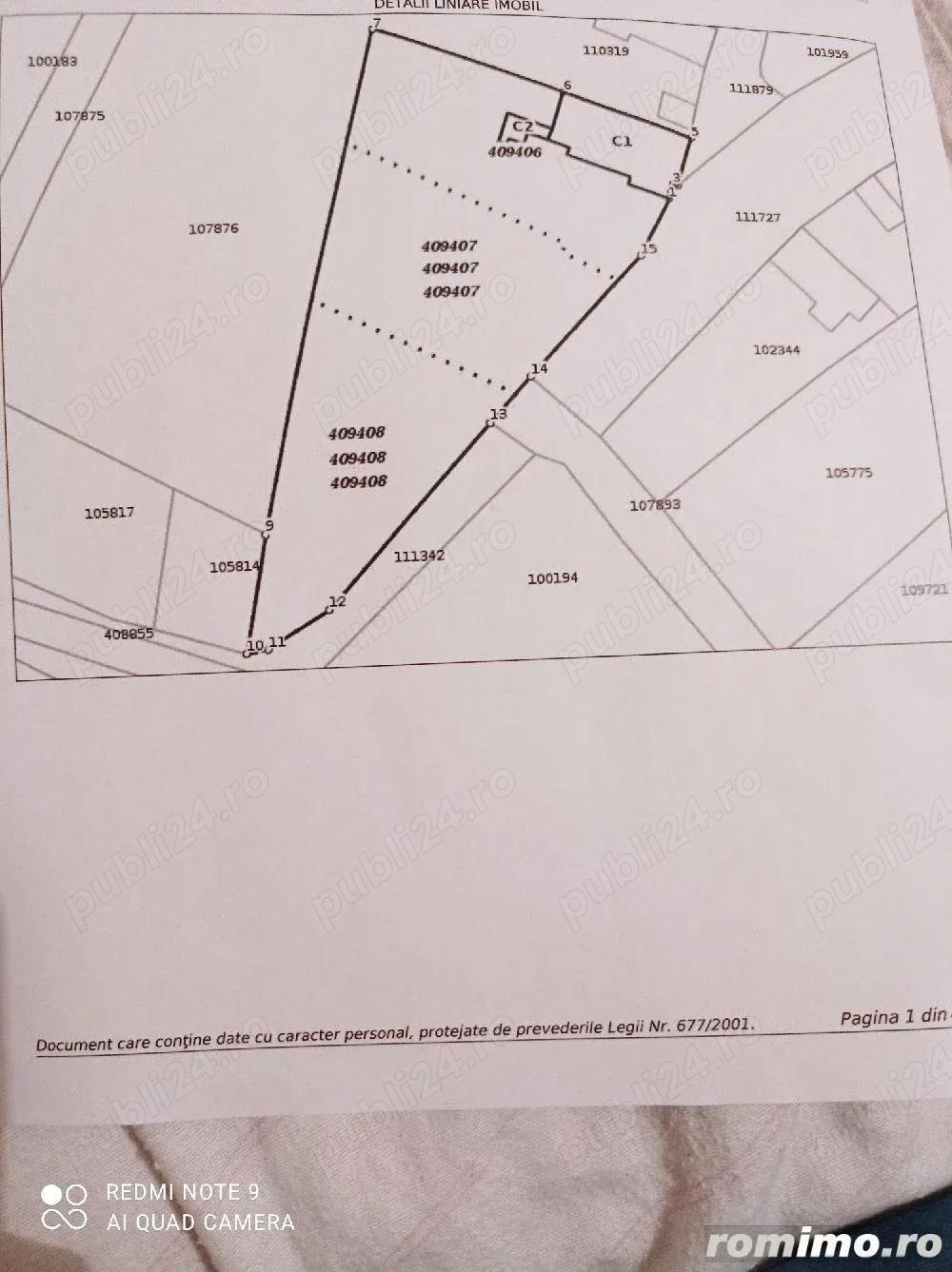 Teren intravilan de vânzare Carani 