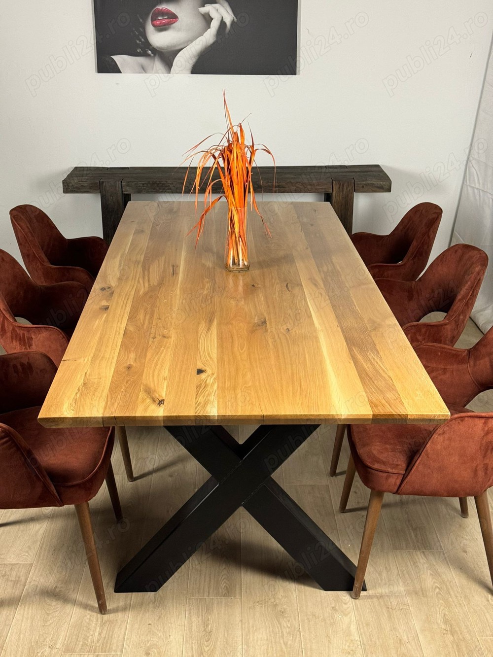 mese living stejar masiv 