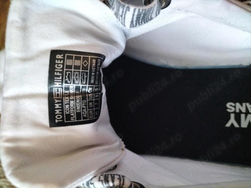  Vând tommy jeans flag logo flatform sneaker