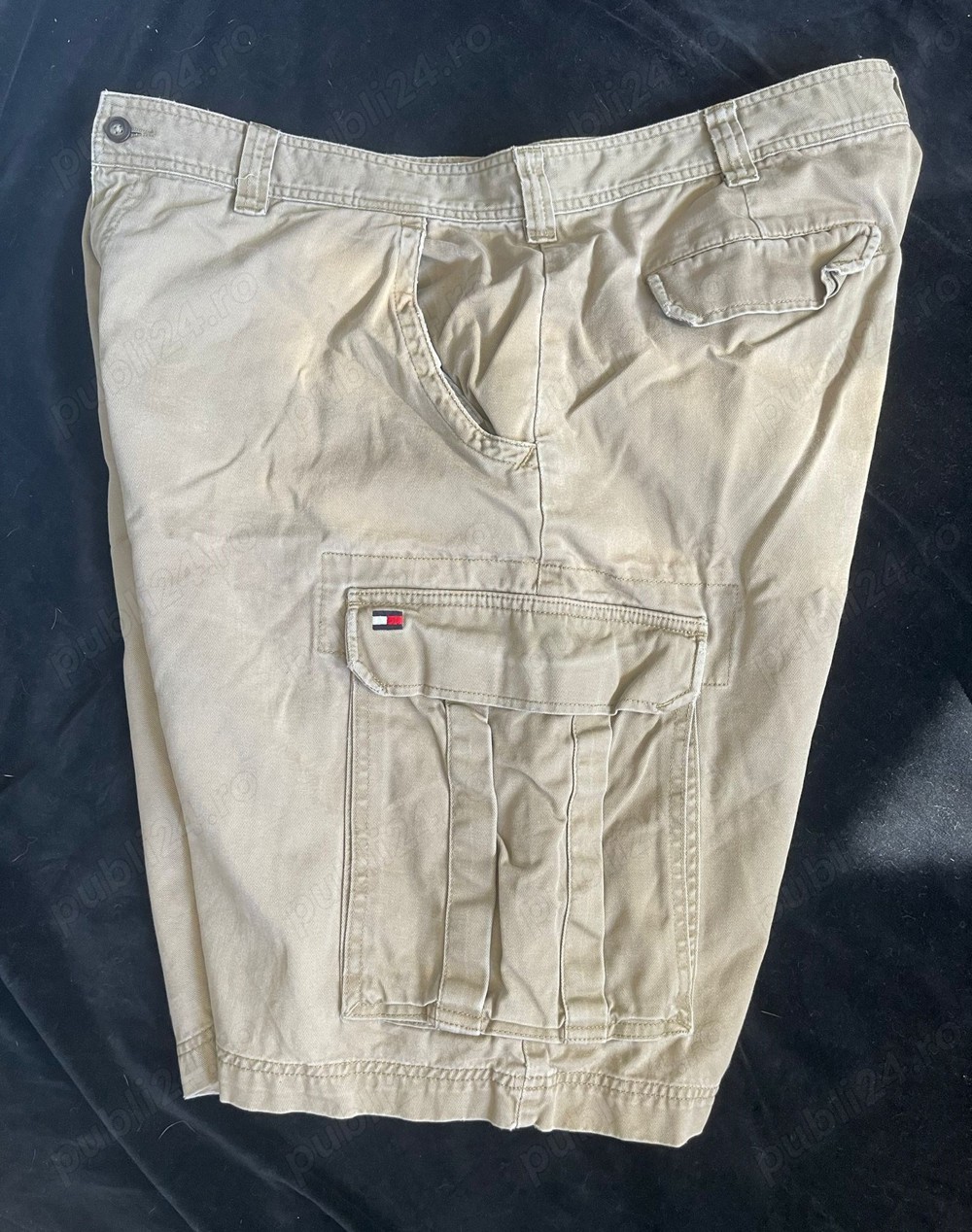 Bermude barbati TOMMY HILFIGER pantaloni scurti bej nude 6 buzunare