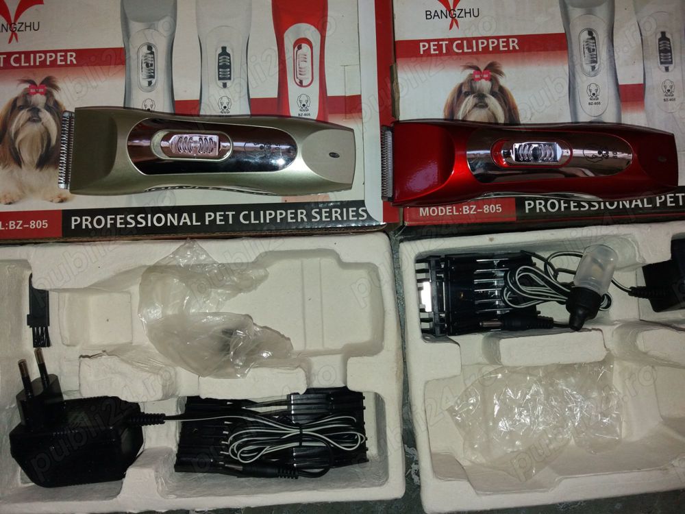 Masina tuns animale caini pisici Pet Clipper 2 modele cu acumulator intern, incarcare la 220V  Pret 