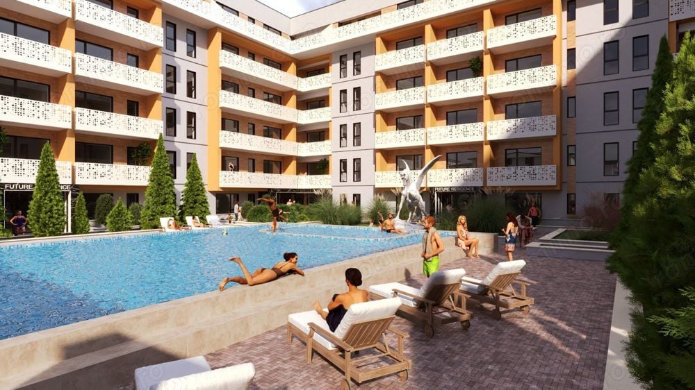  Ansamblu Rezidential - 2 camere cu vedere panoramica-Securizat - Piscina - Premium - Lift  - Lux