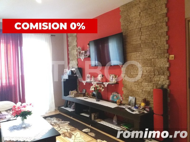 Apartament 72 mp 3 camere 2 bai etaj 3 balcon zona buna Cisnadie