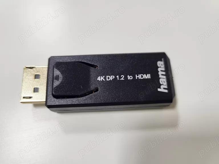 Adaptor HAMA 4K Display Port 1.2 LA HDMI  Perfect functional, poze reale Adaptorul DisplayPort garan