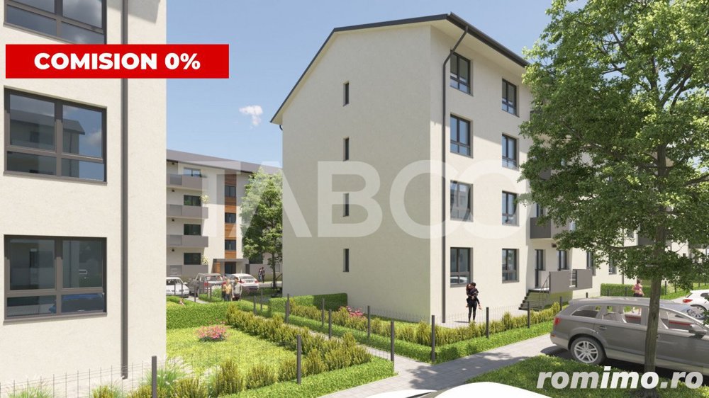 Apartament in SIBIU cu 3 camere balcon si loc parcare COMISION 0%