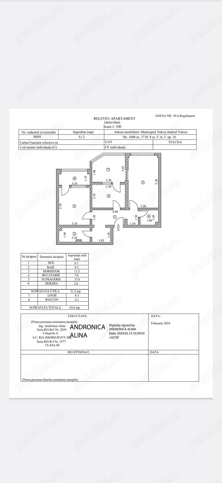 apartament 2 camere zona 1848