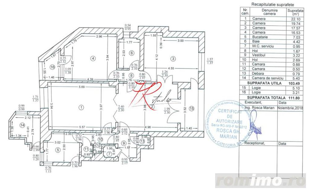 Vanzare apartament 4 camere piata Rosetti