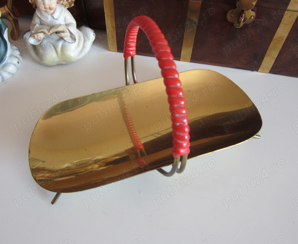 cadou rar Vas Emil Funk Tray Post Bauhaus bronz alama colectie Germania 1950 