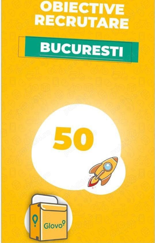 Angajam Curieri GLOVO Bucuresti