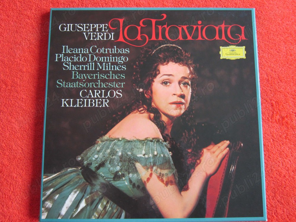 vinil Verdi La Traviata Ileana Cotrubas, Placido Domingo, Kleiber