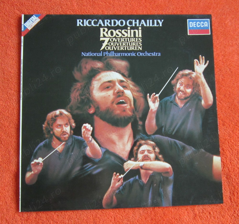 vinil Rossini - 7 Overtures dirijor Riccardo Chailly 1981 made Germany
