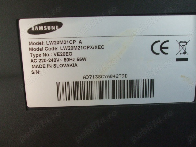 Samsung TV LCD 20 inchi