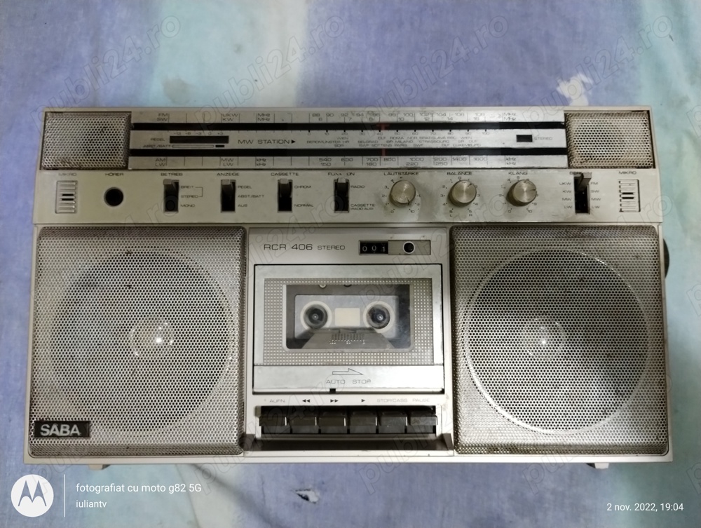 Saba rcr 406 radio casetofon ,,bombox,, (cititi anuntul)