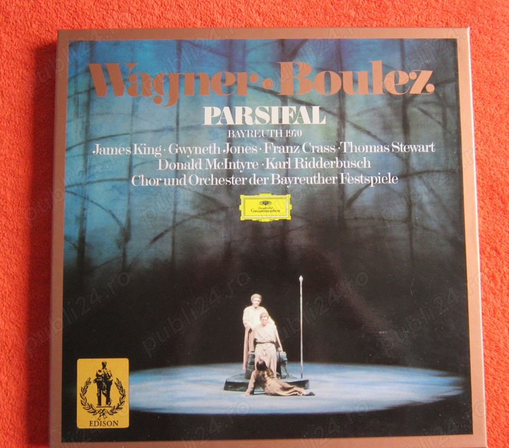 vinil rar Wagner Parsifal -Pierre Boulez 5LP Festival Bayreuth 1971 impecabile