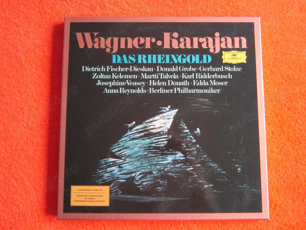 vinil rar Wagner Das Rheingold (Aurul Rinului) 3LP dir.Karajan 1970 impecabil