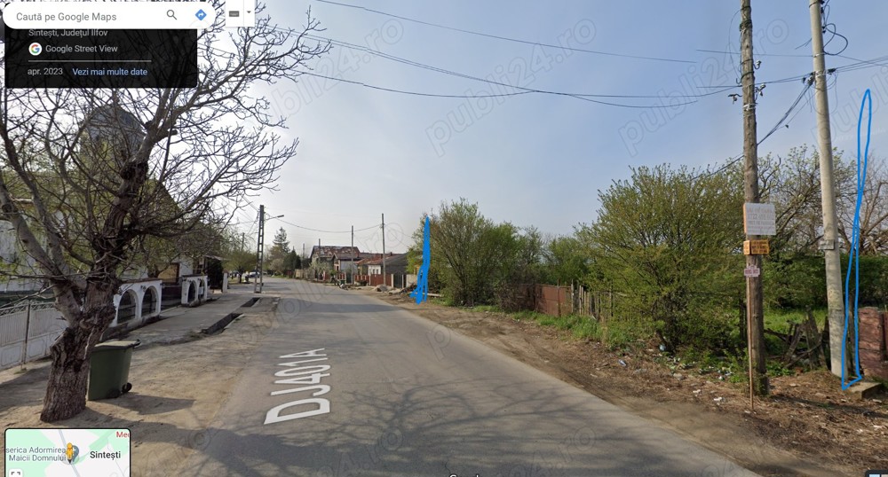 Vând închiriez teren lângă București 17 km com.Vidra Sintești IF