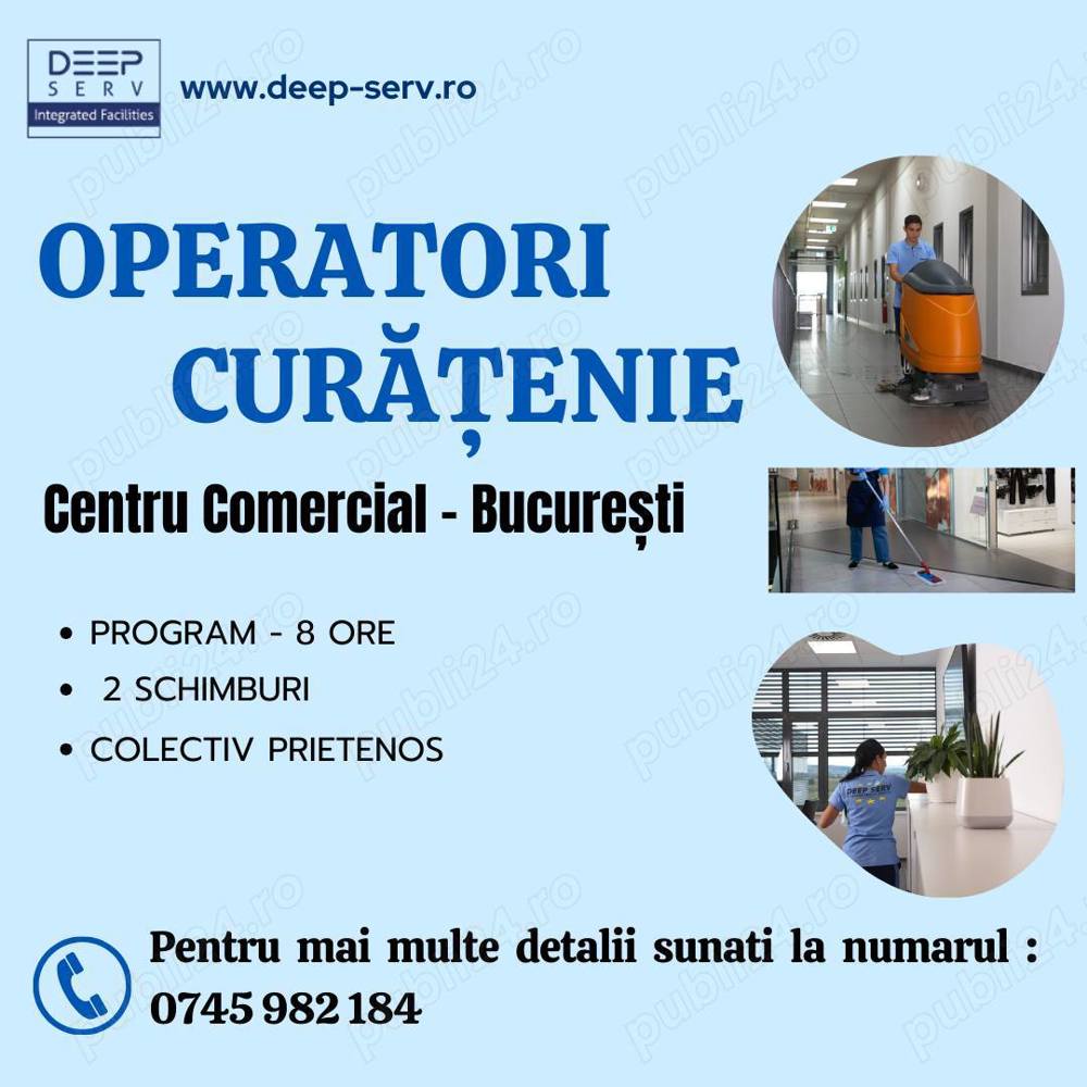Operatori Curatenie - Centru Comercial 
