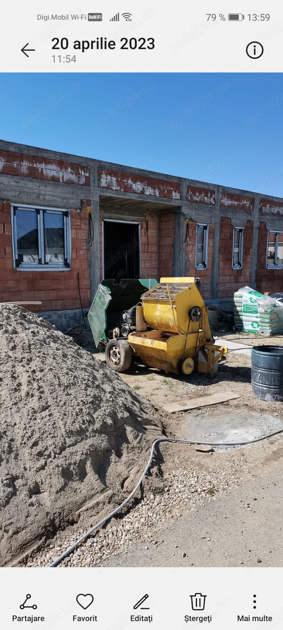 Vând pompa de tencuit