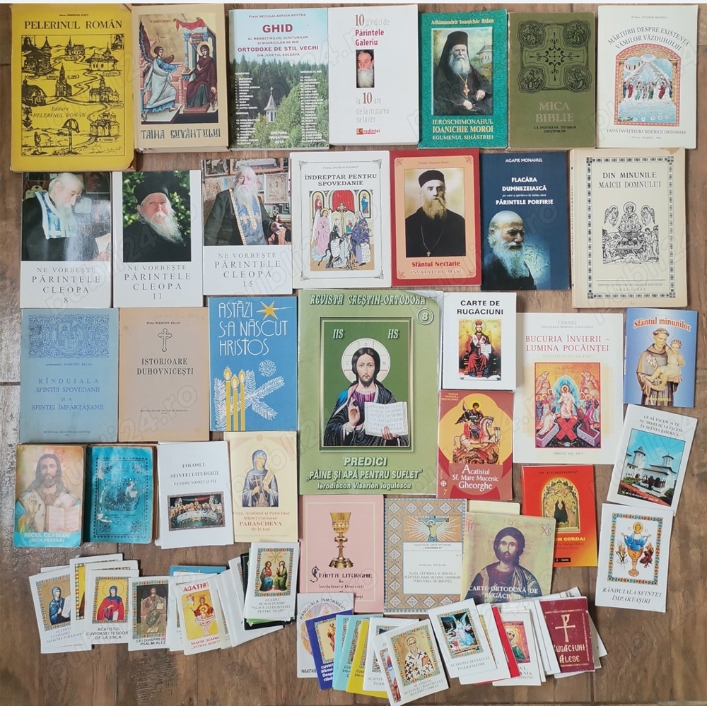 Lot teologie cărți volume brosuri rugaciuni invataturi sfinti acatiste paraclise