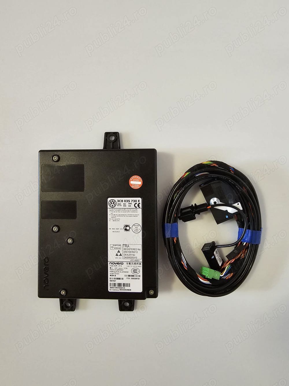 Modul bluetooth premium VW Passat B6, B7, CC, Golf, Jetta, Tiguan, Skoda, Seat + cablaj retrofit.