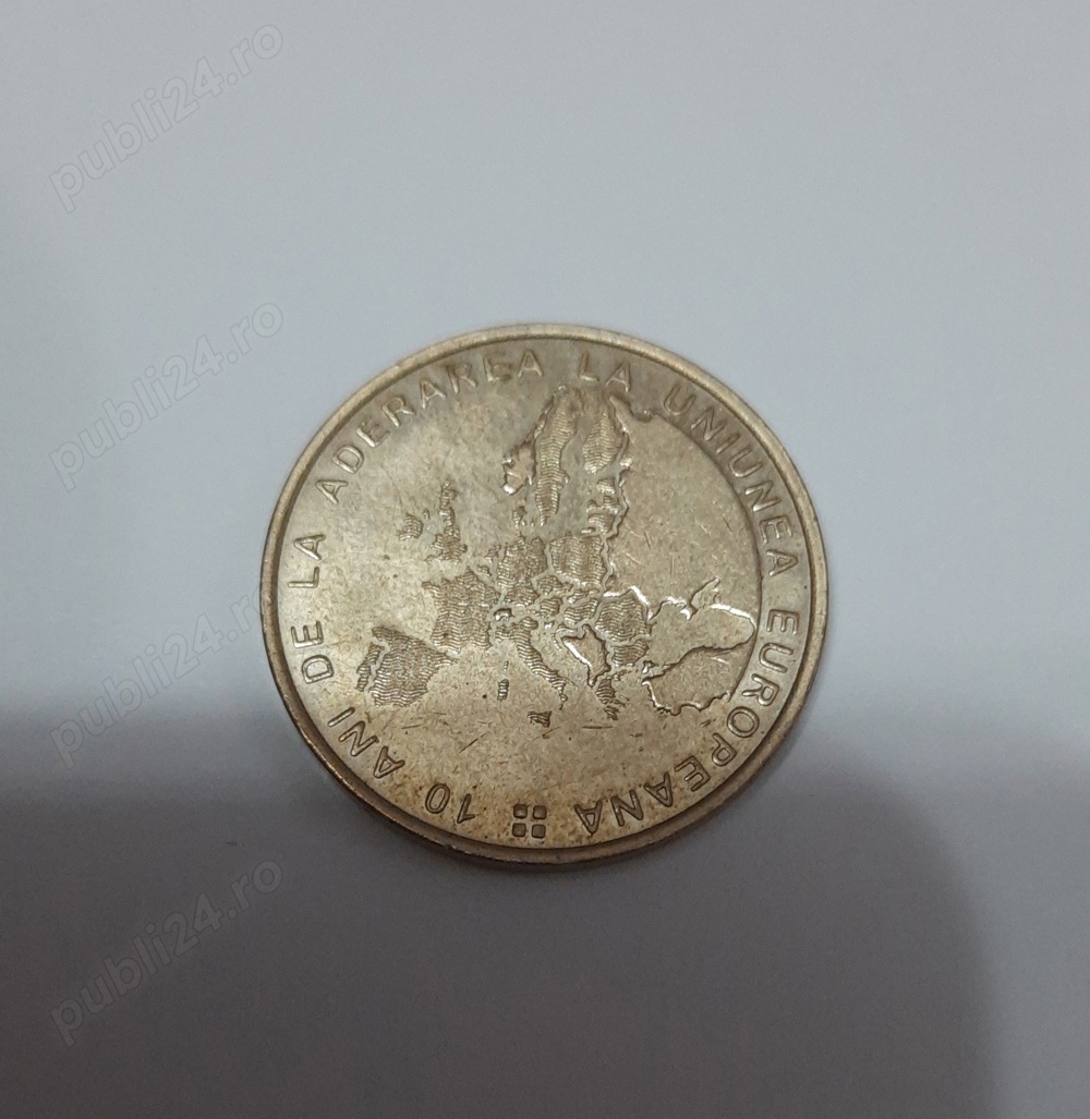 Moneda 10 ani de la Aderare la Uniunea Europeană, ediție limitată
