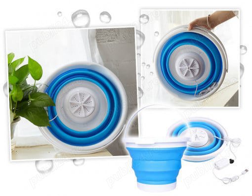 Mini mașina de spalat rufe pliabila portabila nou