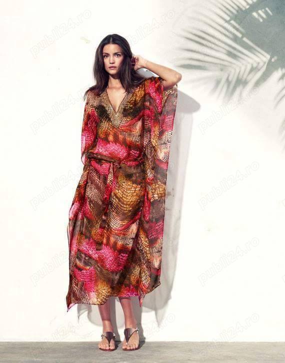 Rochie de plaja lunga transparenta