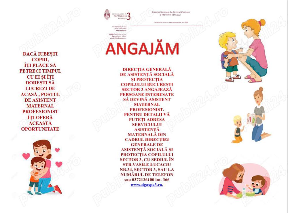 Angajare asistent maternal 