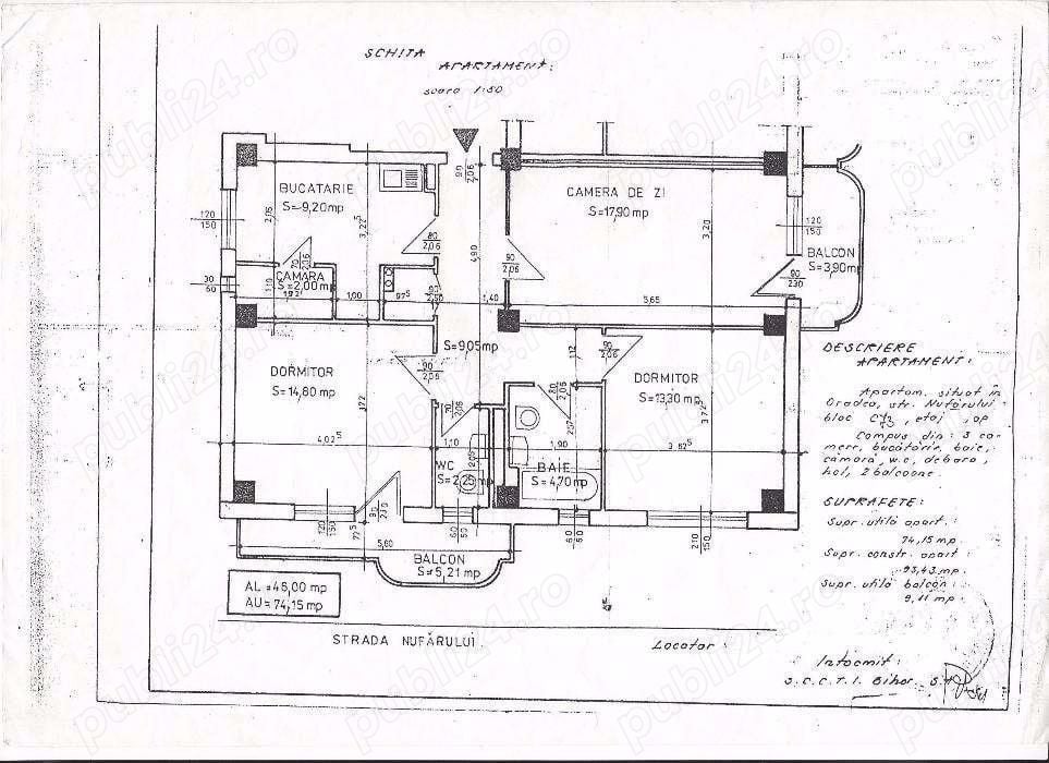 Apartament 3 Camere Oradea Nufarul