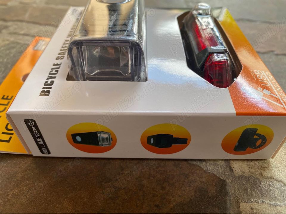 lumini bicicleta usb