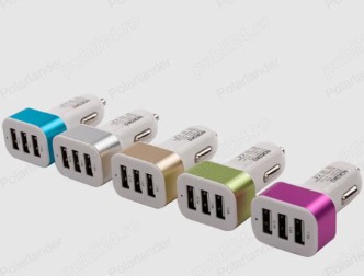 Incarcator cu 3 porturi auto