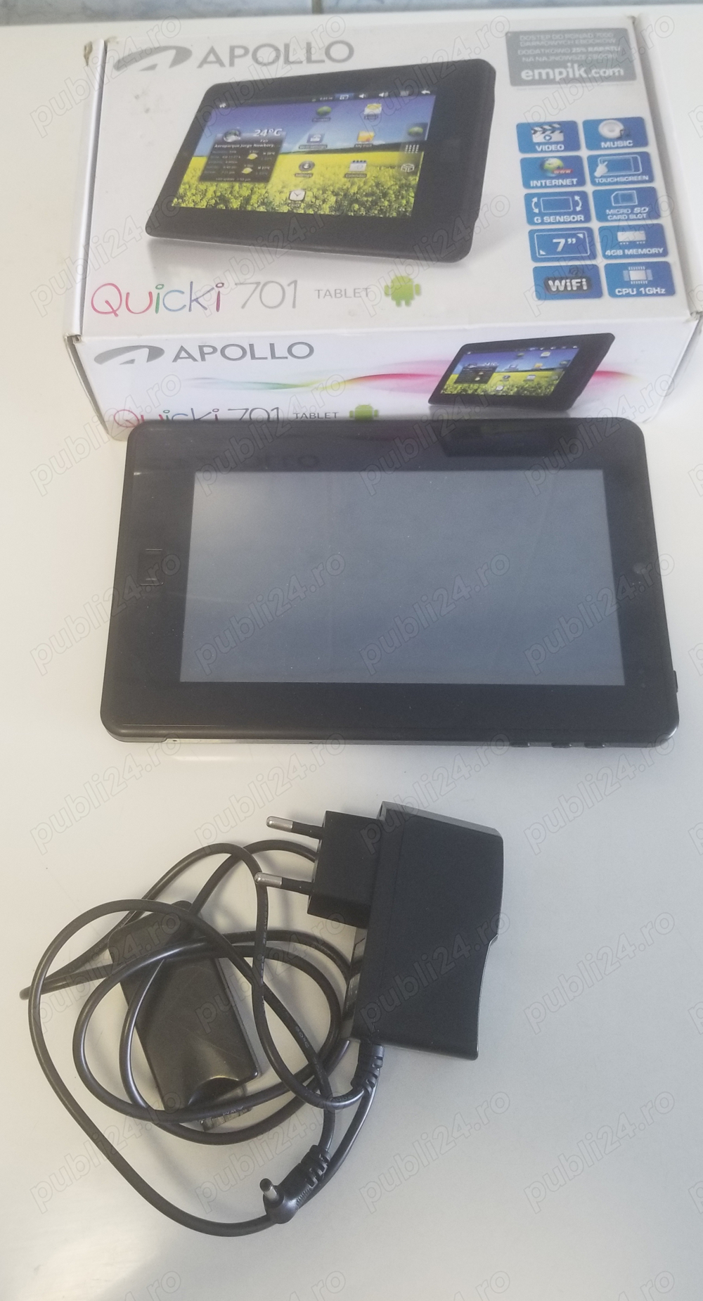 Tableta Apollo Quiki701