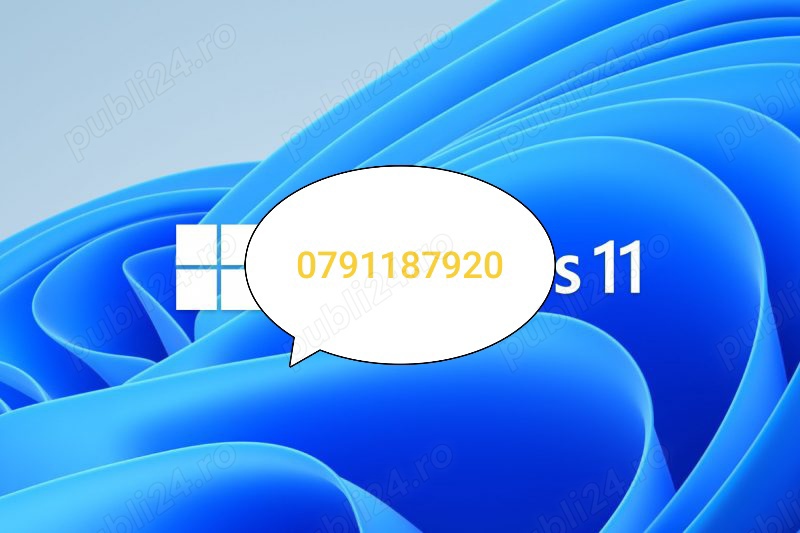 Instalez Windows10 și  11 cu licență la domiciliu clientului,drivere ,office