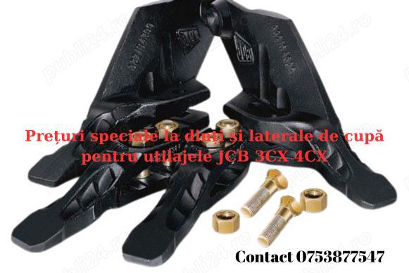 Dinți și laterale pentru JCB 3CX 4CX