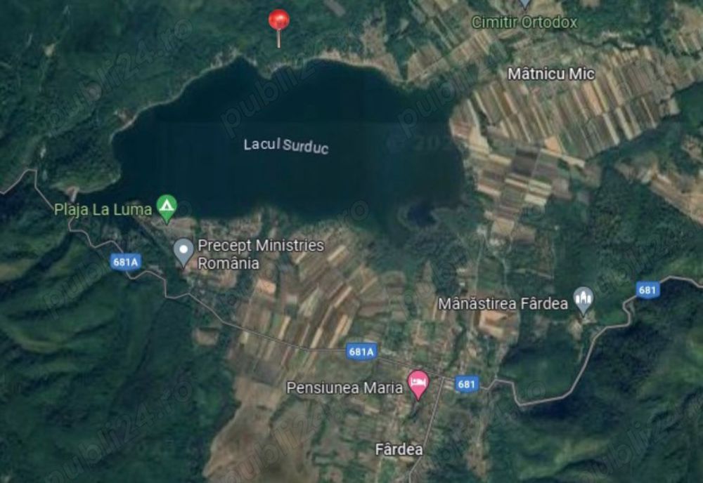 Surduc de vanzare 3 parcele de 966 mp fiecare, teren cu padure lacul Surduc, documente proprietate 
