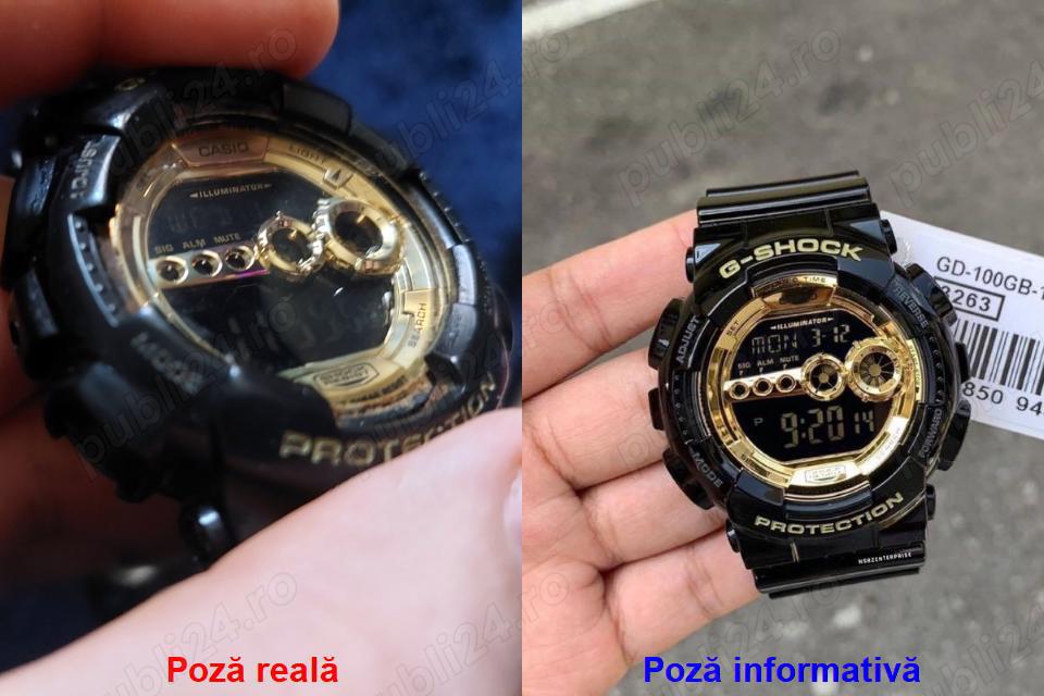 Ceas Casio G-Shock GD-100GB-1, Black   Gold, original, superb