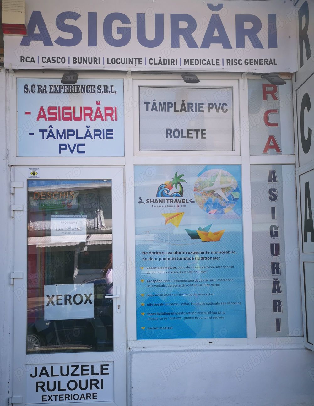 Asigurari - Turism - Ferestre si usi pvc - Rolete - Jaluzele - Rulouri exterioare 