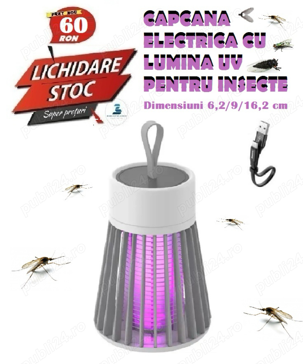 Capcana electrica cu lumina UV pentru insecte - UK