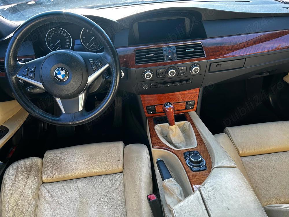 Bmw 520 2009 diesel euro 5 177 cai interior crem bixenon