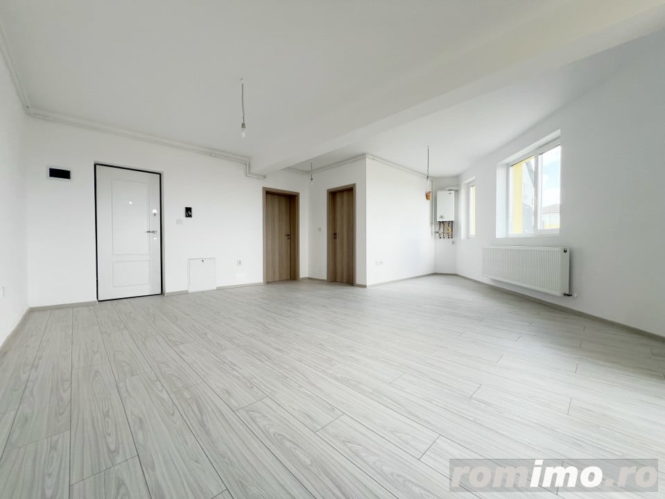 Apartament 2 camere, open space, 51,5 mp utili, 4 mp balcon, 1/3, Giroc