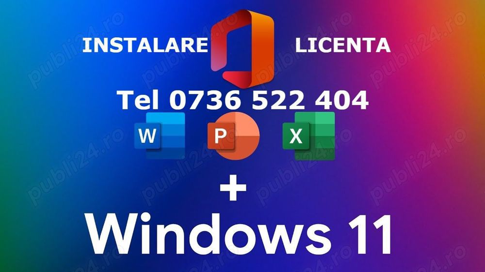 Instalare WINDOWS 11*10 Imprimanta OFFICE la domiciliul clientului