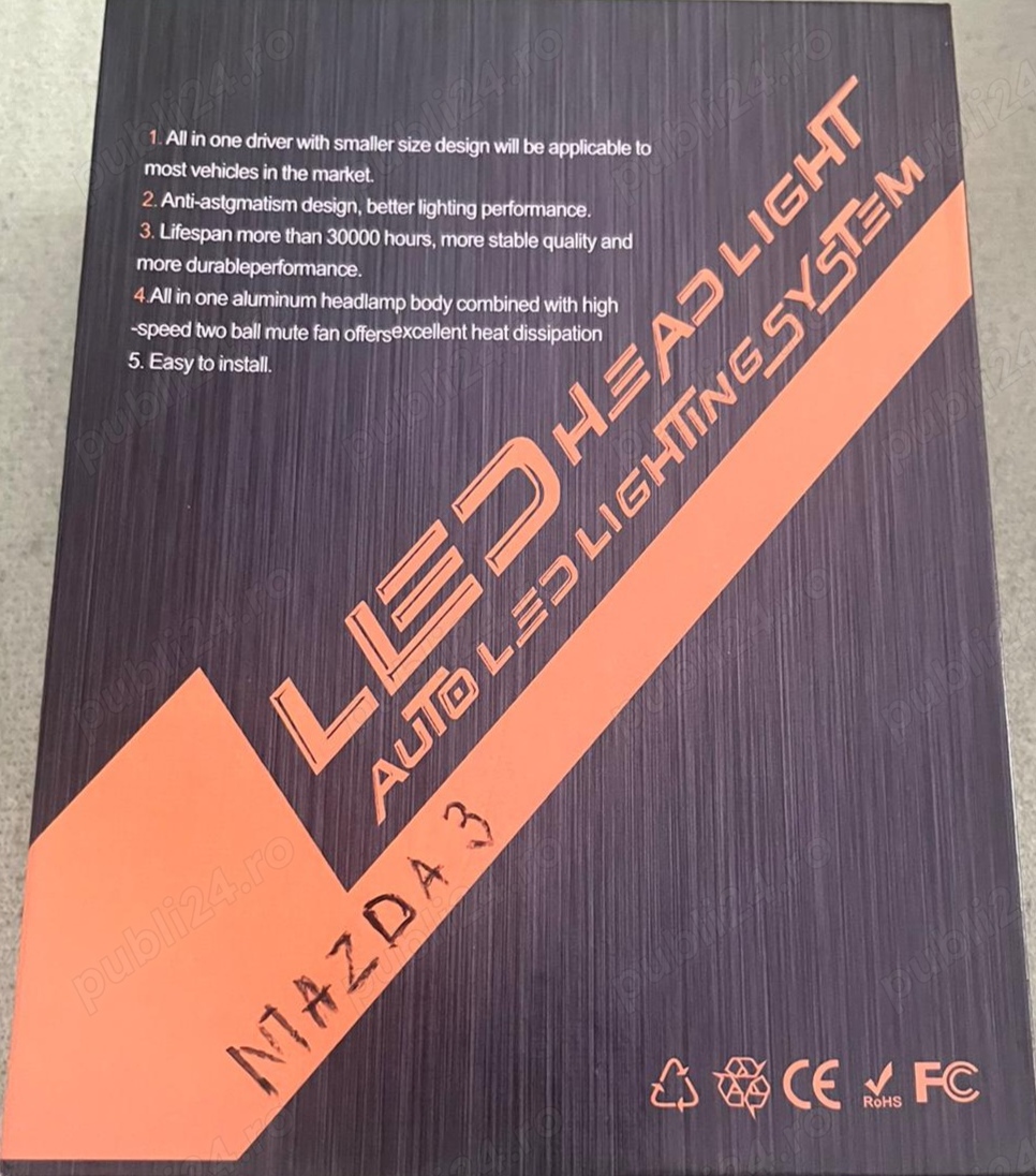 Vând H 11 led , lumina alb rece