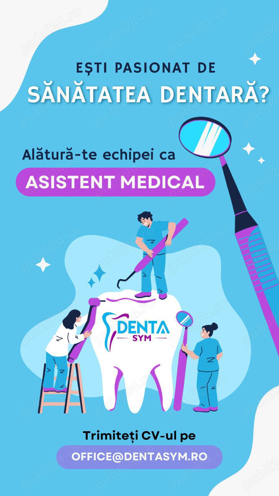 Alătură-te echipei Denta Sym ca Asistent Medical!