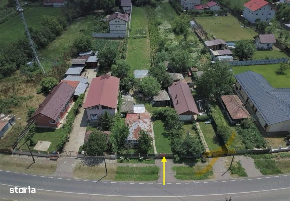 Vand teren 1000m cu casa demolabila la Ciolpani