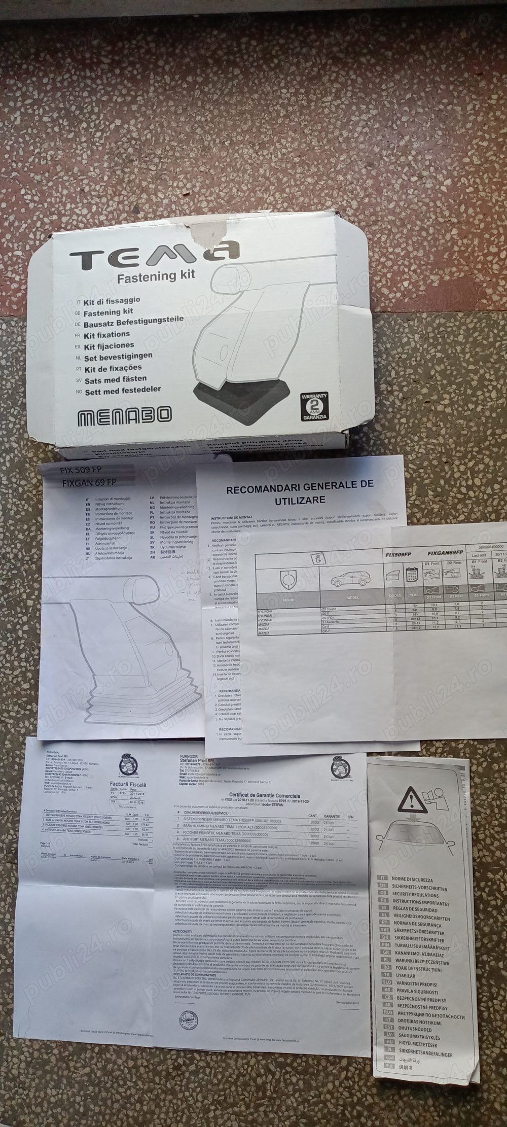 Bare auto transversale 