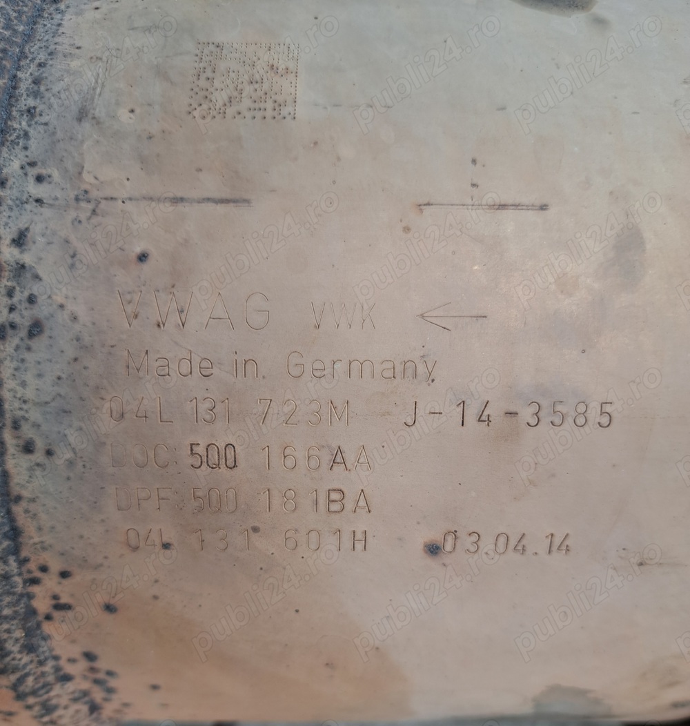 Catalizator cu filtru particule, 04L131723M, DPF 5Q0181BA, 5Q0166AA -SKODA OCTAVIA 3 1.6tdi 