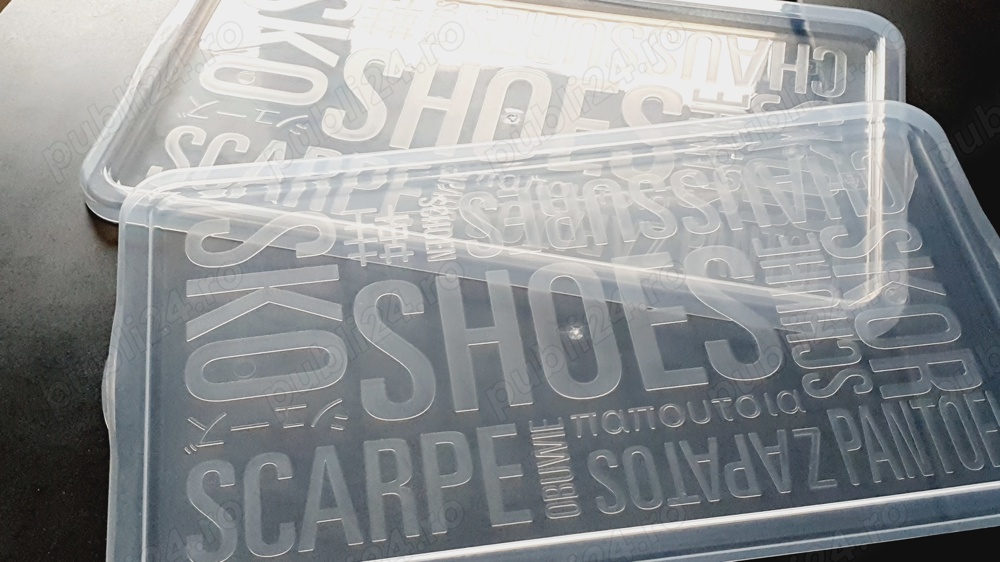 Capac Nou plastic transparent cutie pantofi