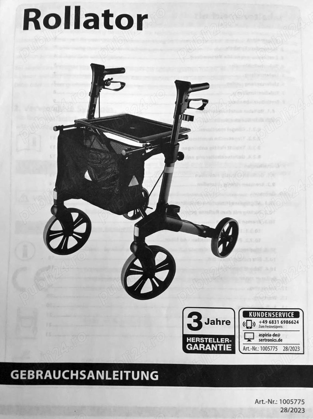 Rollator deplasare invalizi