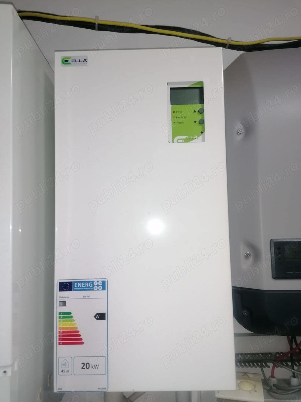 Vand centrala termica termoionica marca Ella Systems 500 20 Kw (trifazata) complet automatizata
